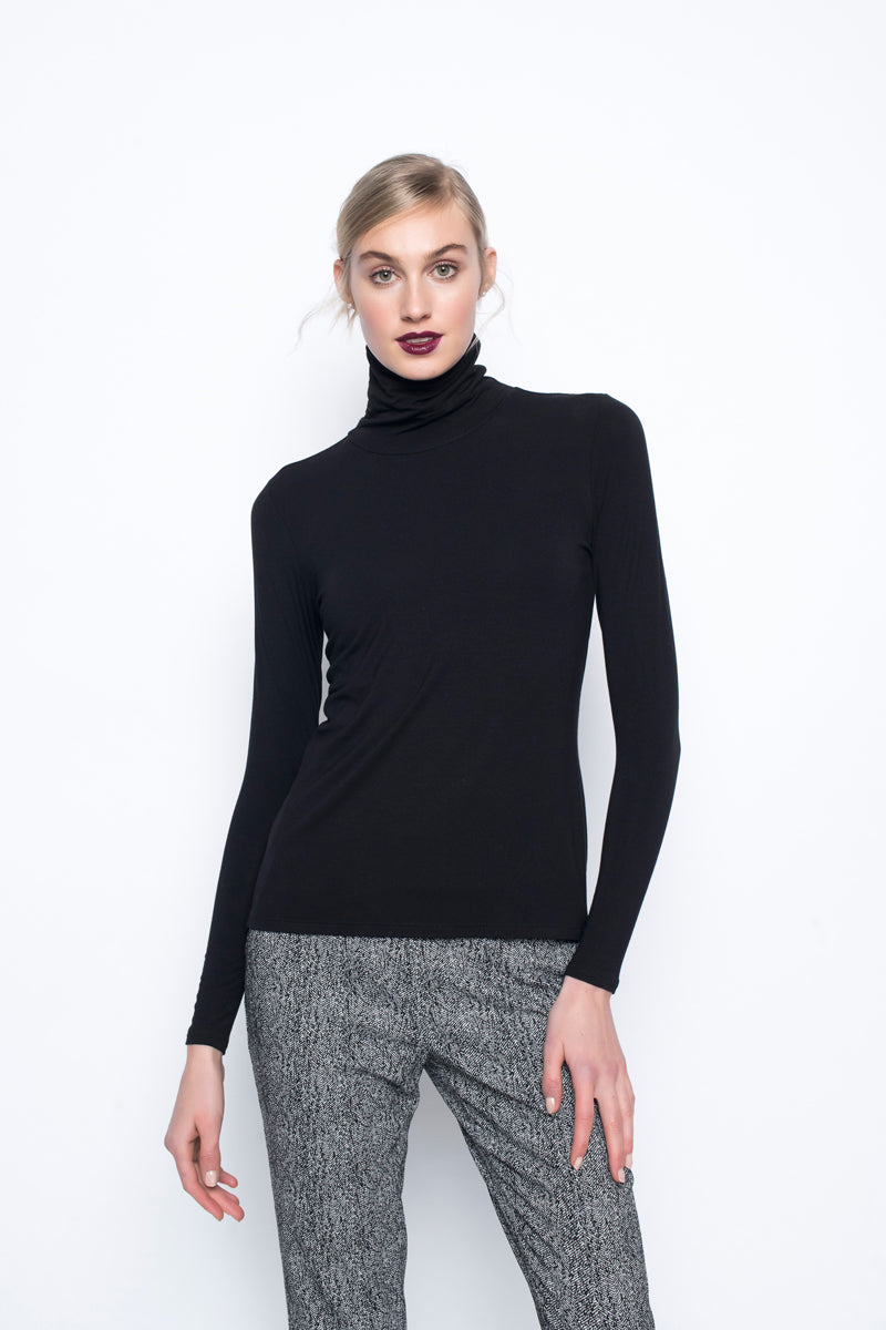 Long Sleeve Turtleneck Top Front View