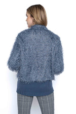 Button-Front Short Jacket Back View
