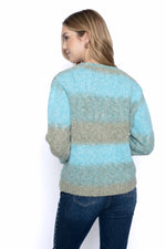 Ombre Space Dyed Sweater Top Back View