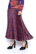 Pleated Long Skirt Front View