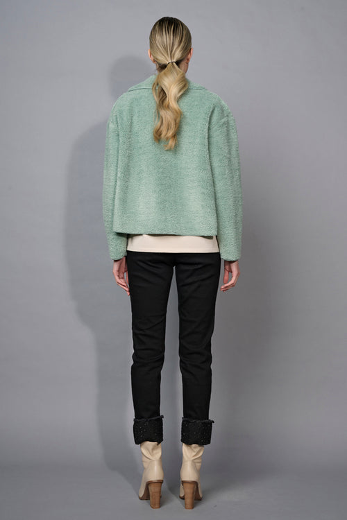 Cut-Out Embellished Ankle-Length Cuffed Jeans