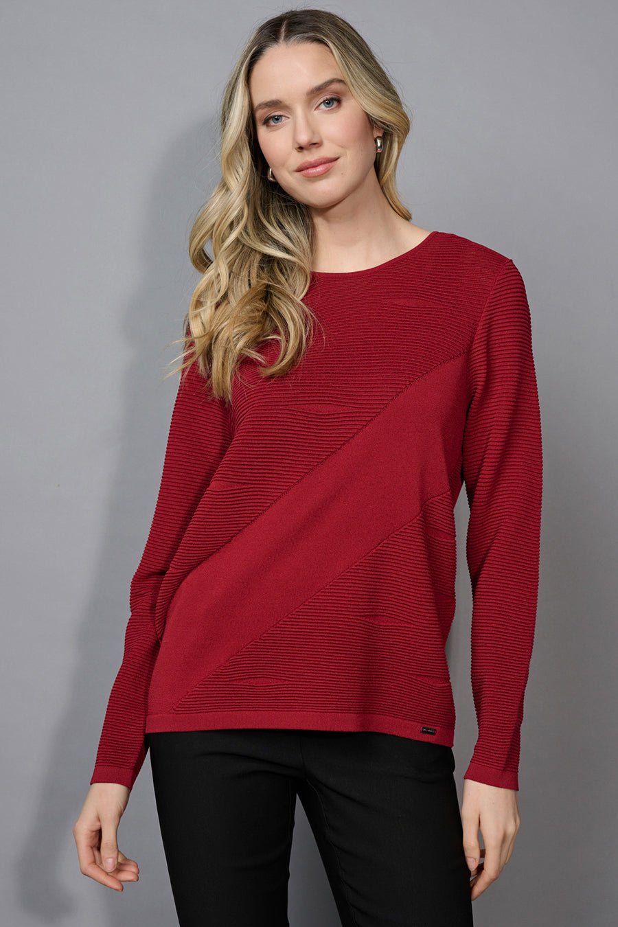 Textured Sweater Top