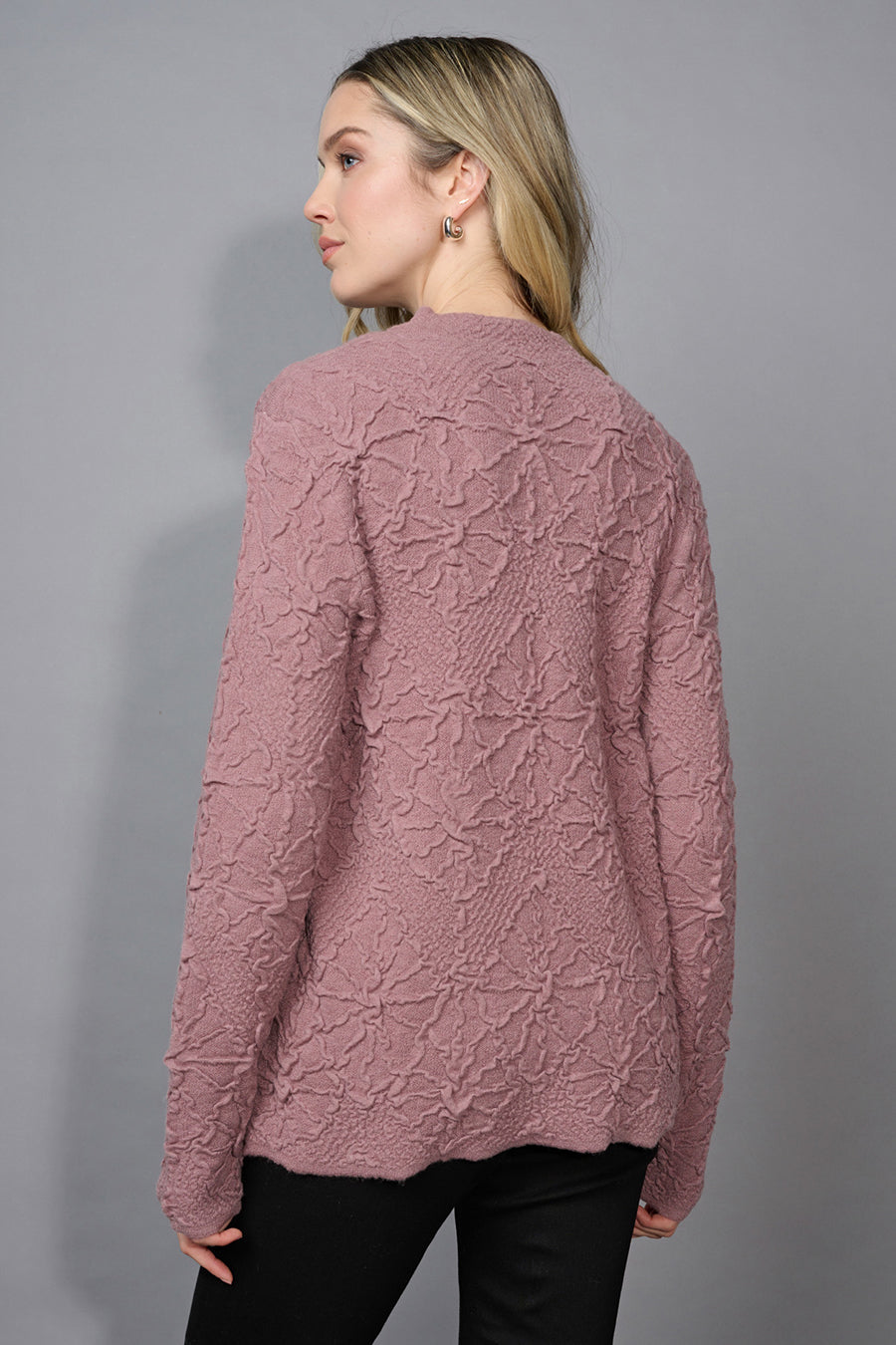 Funnel Neck Textured Top