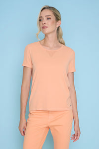 Short-Sleeve Pointelle Details Top
