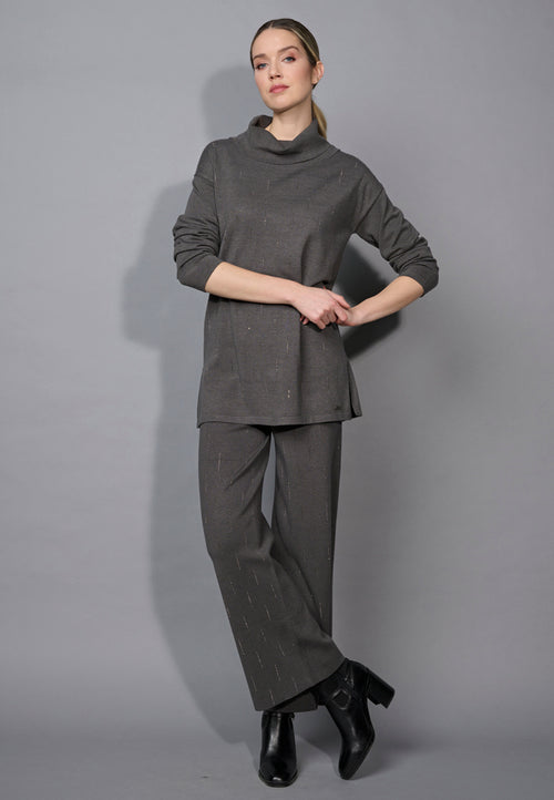 Embellished Wide-Leg Pants Full Length