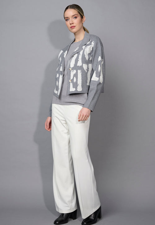 Lettering Short Jacket Full Length