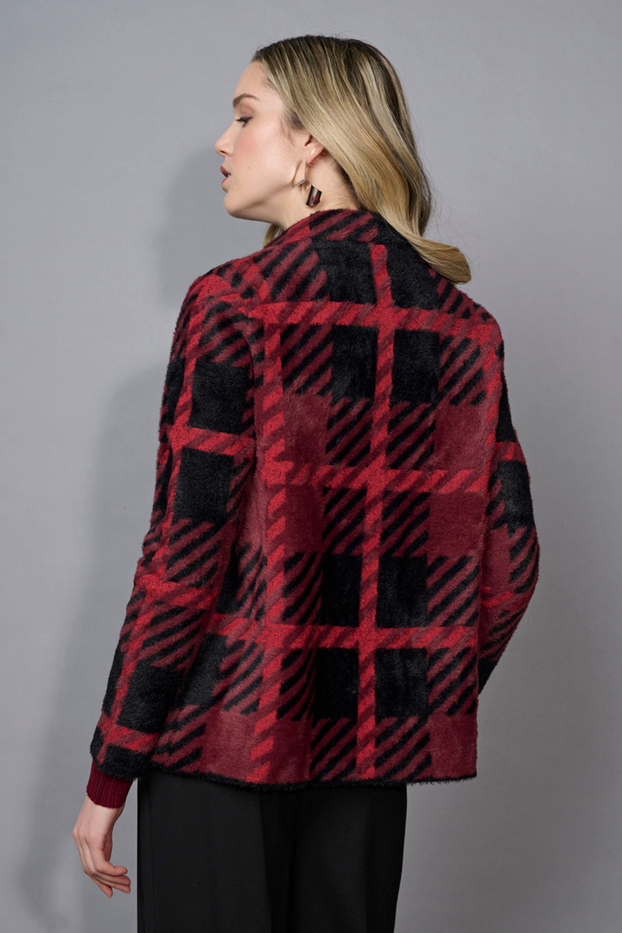 Short Plaid Jacket