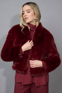 Zip-Front Faux Fur Jacket