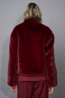 Zip-Front Faux Fur Jacket
