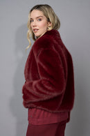 Zip-Front Faux Fur Jacket