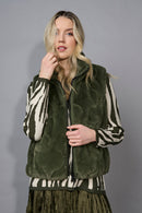 Faux Fur Zip-Front Vest