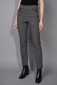 Piping Detailed Straight-Leg Full-Length Pants