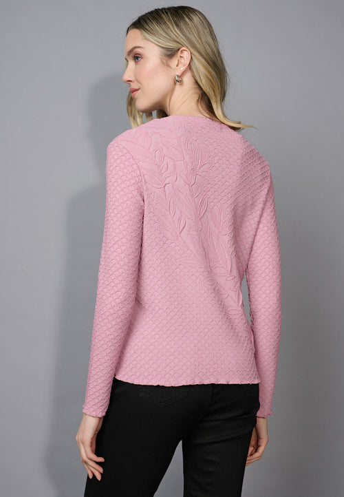 Pleated Leaf Top Back View