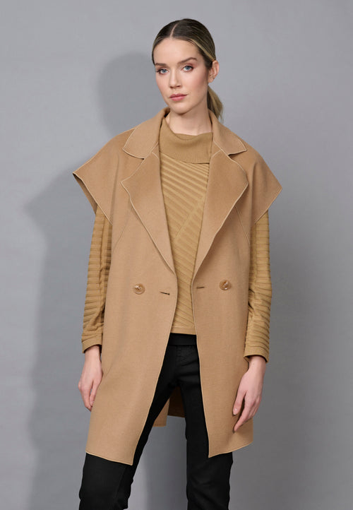 Dolman Sleeves Long Jacket Front View