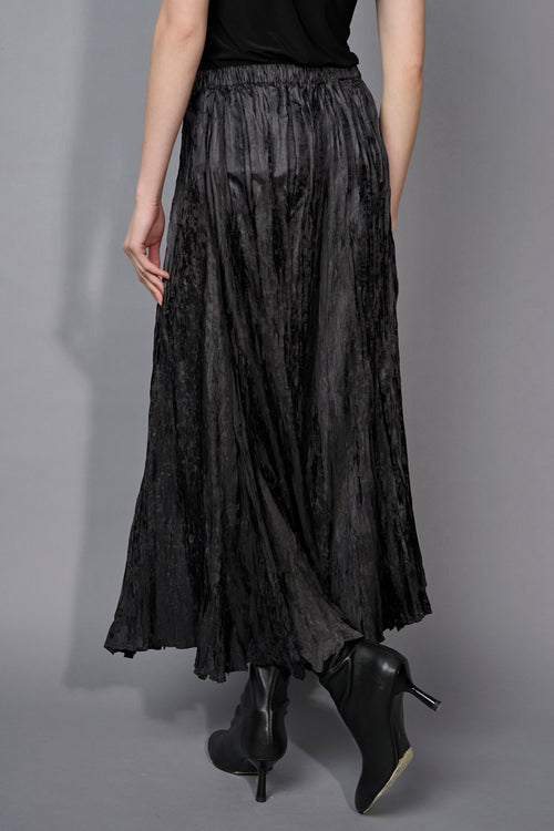 Crinkled Long Skirt