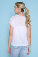 Relaxed Fit Printed Top Back View