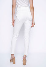 Lace Trim Regular Length Cuffed Pants Back View