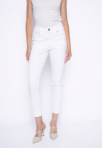 Frayed-Edge Denim Jeans