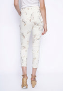 Printed Denim Ankle Length Jeans Back View