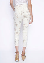 Printed Denim Ankle Length Jeans Back View