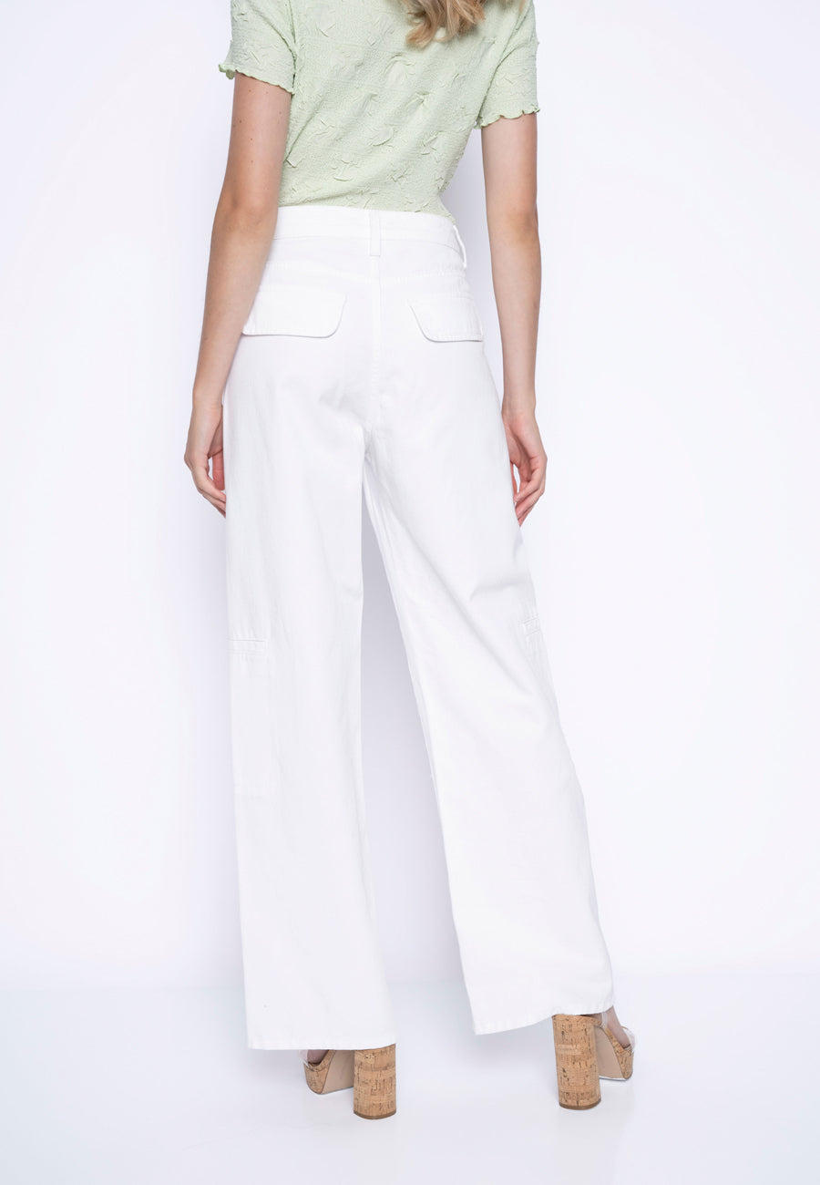 Wide-Leg Regular Length Denim Jeans
