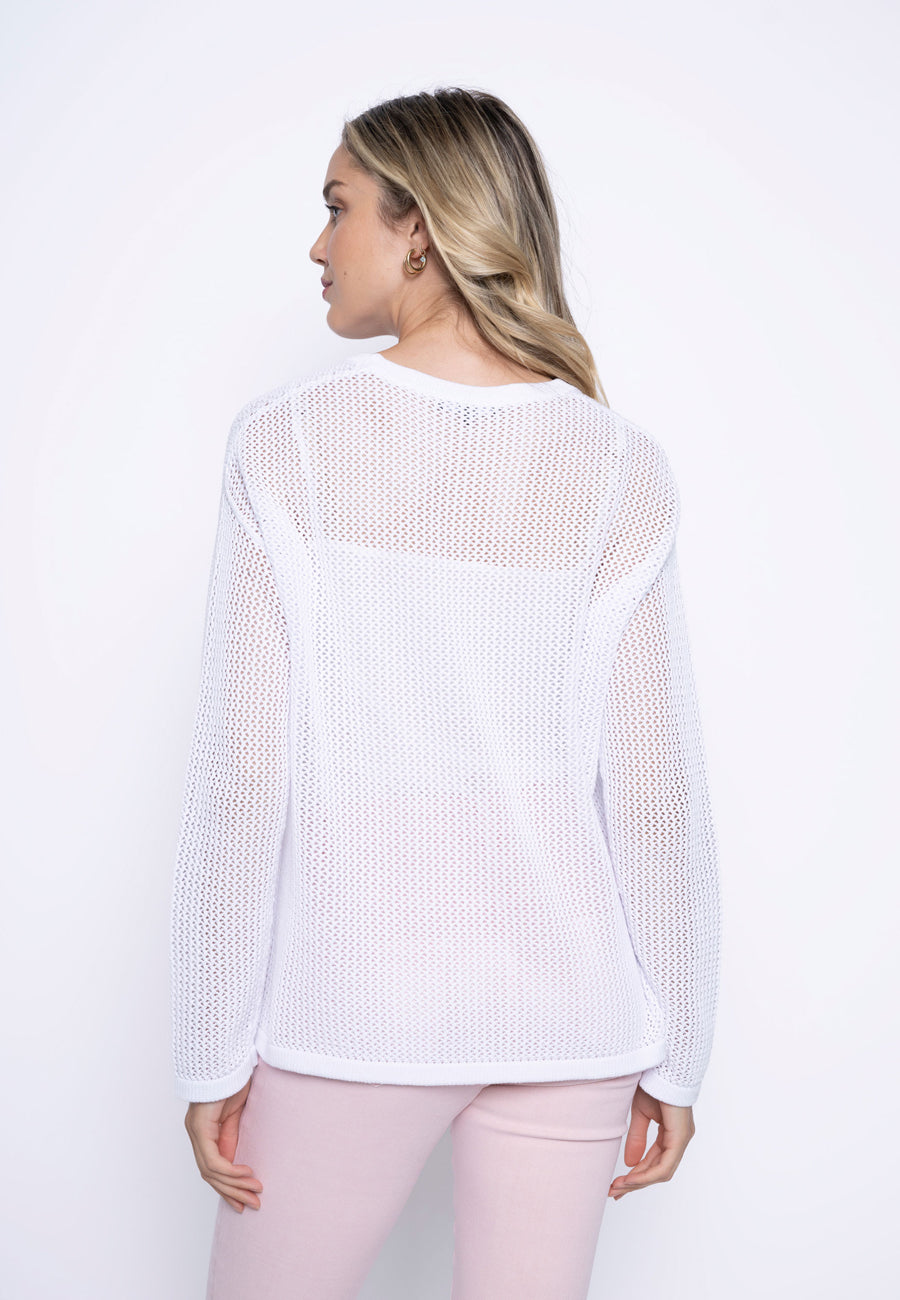 Long-Sleeve Applique Top