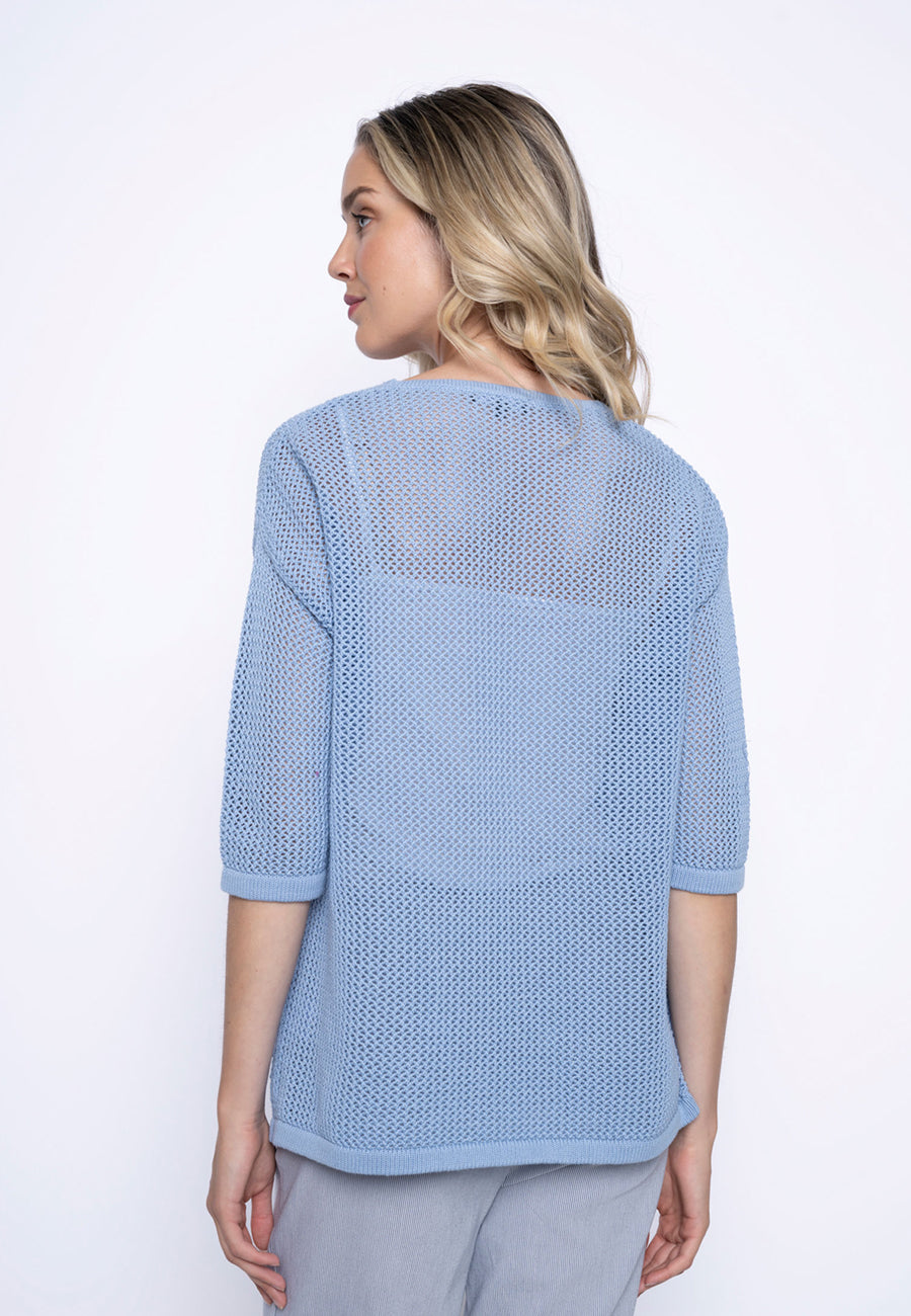 Appliqué V-Neck Top