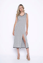 Stripe Knit Dress Front View