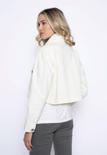 Patch Pocket Cropped Jacket Back View