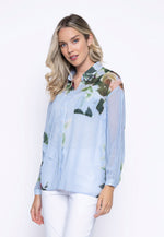 Button-Down Shirt With Slits Front View