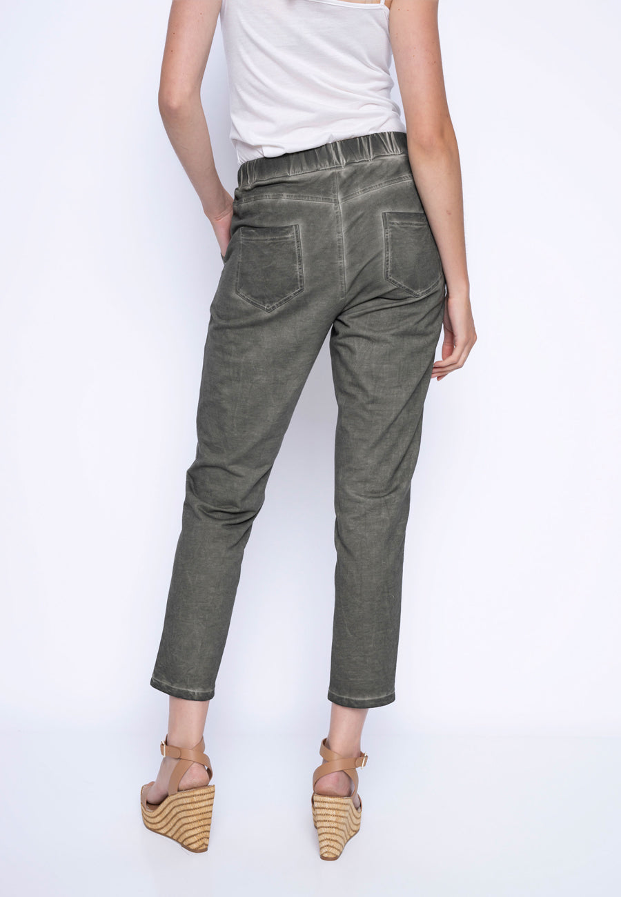Ankle-Length Cuffed Pants Back View