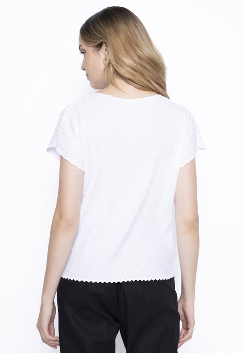 Hand Pleated Top Back View