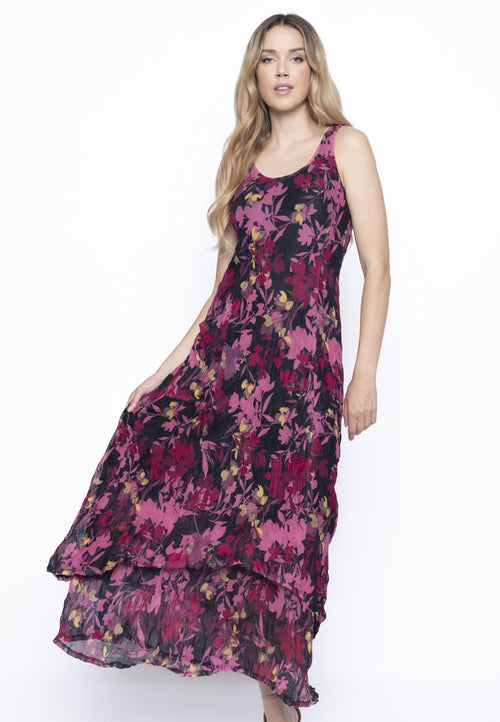 Sleeveless Maxi Dress With Strap Detail Front View