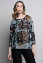 Crew Neck Printed Top