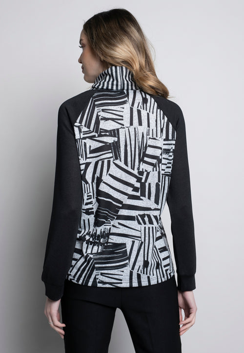 Raglan Sleeve Printed Top Back View