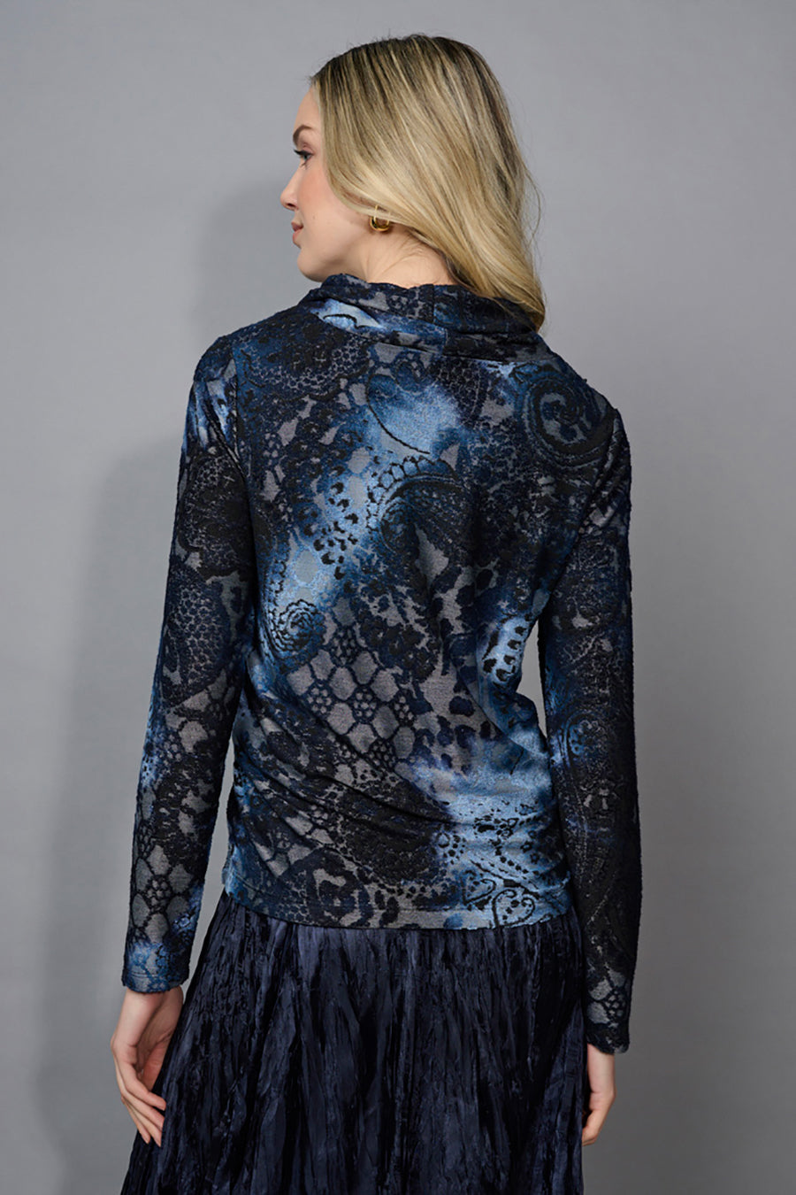 Cowl Neck Asymmetrical Top