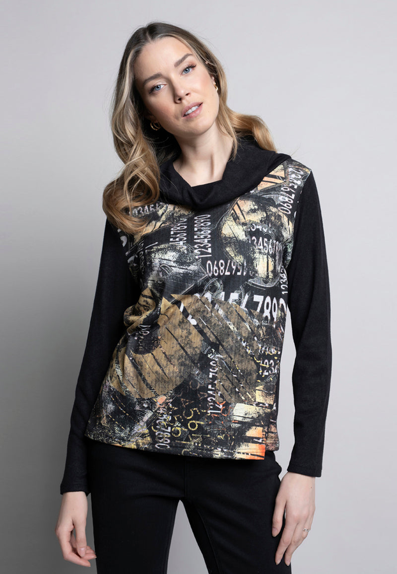 Crew Neck Printed Top