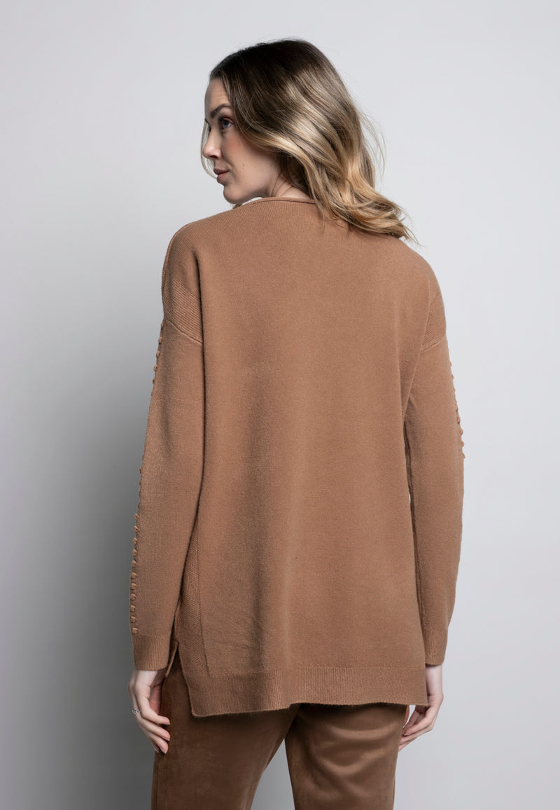 Boat Neck High-Low Top Back View