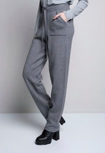 Knitted Pants With Patch Pockets Side View