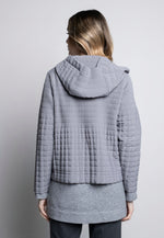 Pleated Hooded Jacket Back View