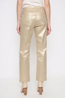 Foil Print Full-Length Jeans Back View
