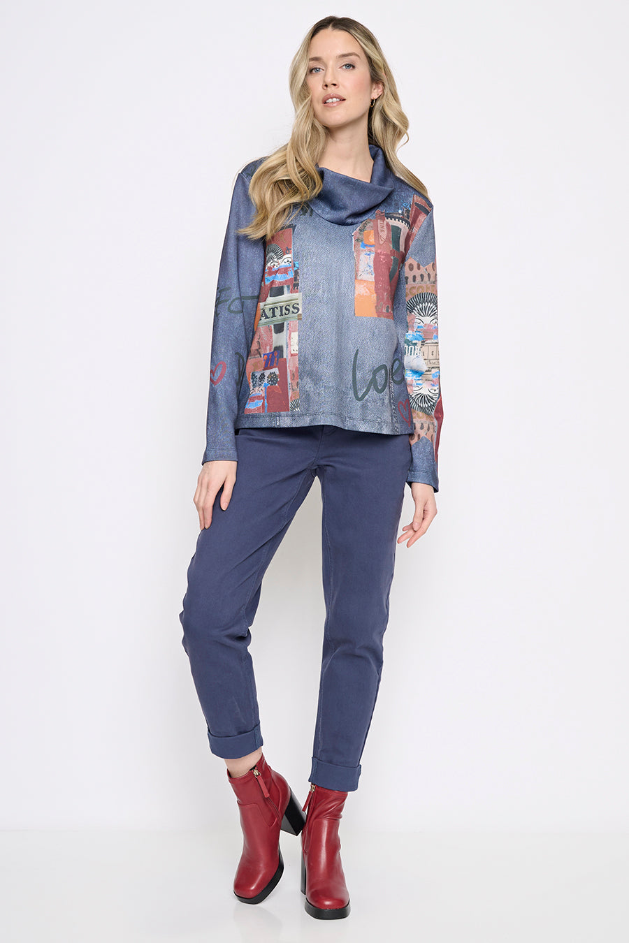 Cuffed Ankle-Length Jeans Full Length