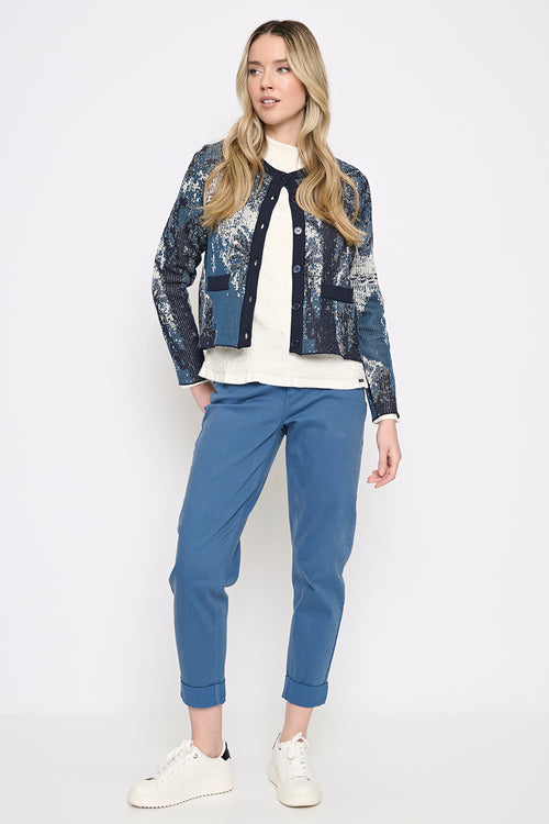 Cuffed Ankle-Length Jeans Full View