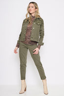 Embroidered Denim Jacket Full Length