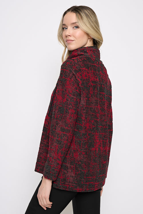 Draped Neck 1-Pocket Top Side View