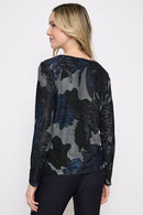 Custom Dyed Long-Sleeve Top Back View