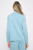 Funnel Neck Multi Seam Top Back View