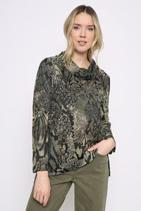 Draped Neck Top