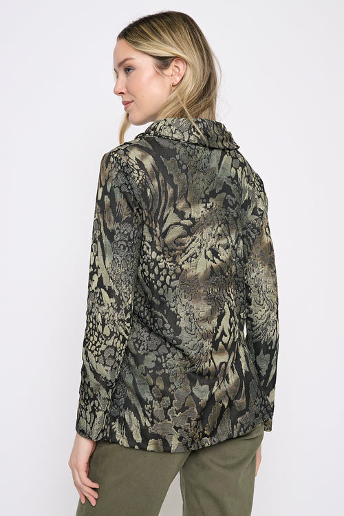 Draped Neck Top Back View