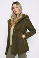 Button-Front Hooded Jacket Side View